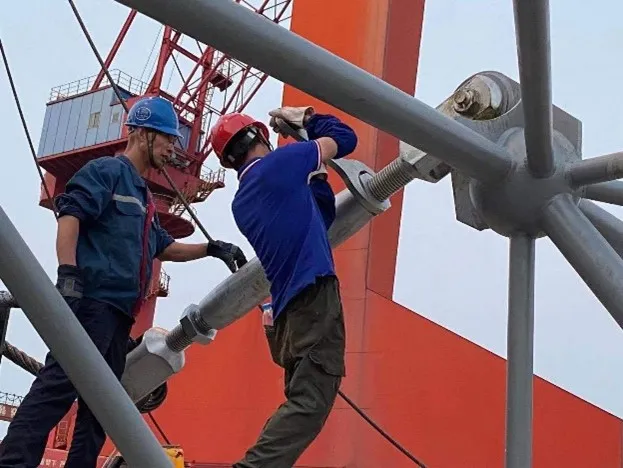 Testing with Hainan Changjiang on Nuclear power steel lining module!