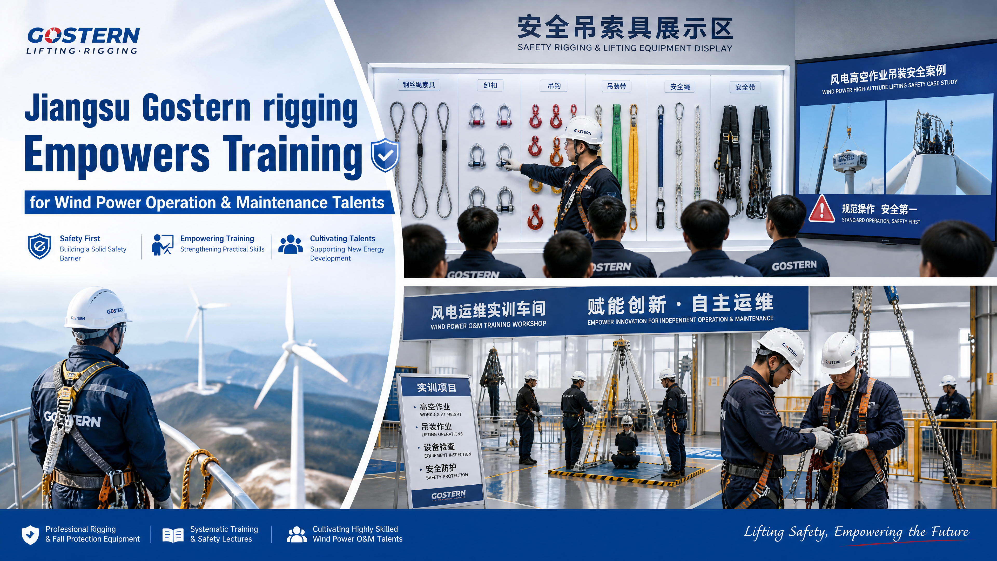 Jiangsu Gostern rigging Empowers Training for Wind Power Operation & Maintenance Talents
